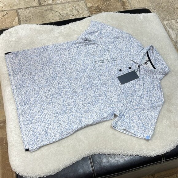 VRST Men's Gravel Pattern Print Golf Polo - Picture 7 of 11